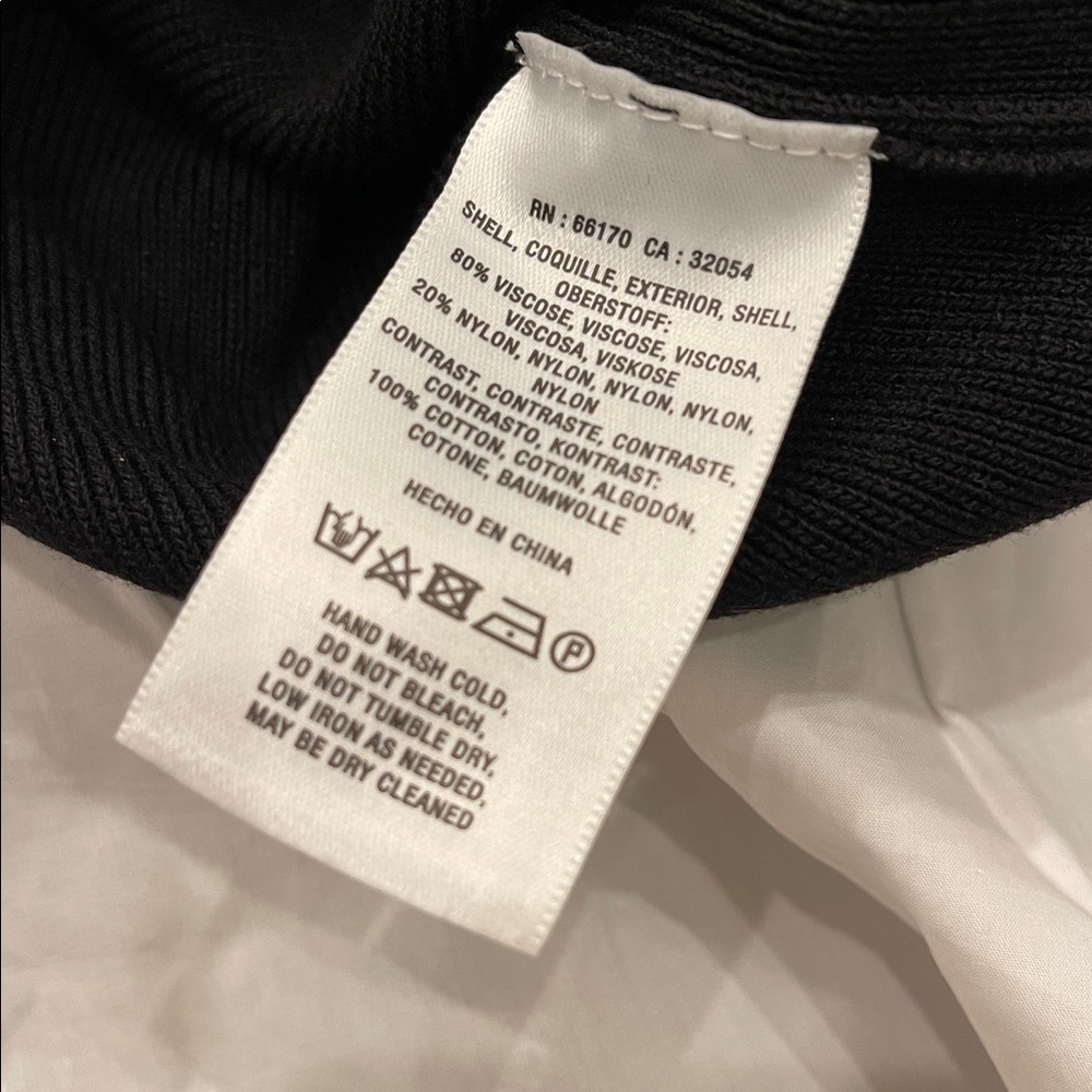 ANTHROPOLOGIE Women's TwoFer cutout layered black and white sweater M - Picture 7 of 13
